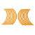 Set 16 inele din autocolant pentru jante culoare Gold Lucios Set 16 inele din autocolant pentru jante culoare Gold Lucios