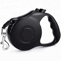 Lesa Retractabila Automata cu carabina pentru caini, lungime sfoara 5m, culoare Neagra
