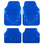 Covorase Auto Universale, model Diamond, culoare Crom Albastru