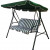 Balansoar pentru gradina, capacitate 3 persoane, dimensiune 170 x 110 x 153 cm, culoare Verde/Crem