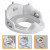 Colac WC, adaptor toaleta pentru copii dotat cu spatar si manere, dimensiune 40 cm, culoare Alb