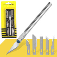 Set 6 buc. cutter + diverse lame de schimb pentru folie autocolant, AVX-AG607A Set 6 buc. cutter + diverse lame de schimb pentru folie autocolant, AVX-AG607A