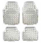 Covorase Auto Universale, model Diamond, culoare Crom Argintiu