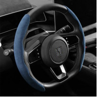 Set 2 ornamente volan finisaj ALCANTARA ALBASTRU, dimensiune universala Set 2 ornamente volan finisaj ALCANTARA ALBASTRU, dimensiune universala
