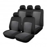 Huse Scaun Auto, 9 piese, universale, culoare Gri-Negru