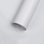 Folie colantare auto Carbon 3D - Alb (3m x 1,27m)