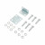 Claxon bitonal cu 2 goarne, Super Puternic, 178db, alimentare 12V cu compresor electric inclus, culoare Crom/Negru