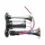 Claxon bitonal cu 2 goarne, Super Puternic, 178db, alimentare 12V cu compresor electric inclus, culoare Crom/Negru