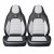 Set huse scaune auto Premium, model BLAZE Prime, design Sportiv, universale, ergonomice, Piele Ecologica cu insertii textile, culoare Negru/Gri Set huse scaune auto Premium, model BLAZE Prime, design Sportiv, universale, ergonomice, Piele Ecologica cu insertii textile, culoare Negru/Gri
