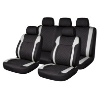 Set huse scaune auto Premium, model DIAMOND Core, design Sportiv, universale, ergonomice, Piele Ecologica Matlasata, culoare Negru/Gri Set huse scaune auto Premium, model DIAMOND Core, design Sportiv, universale, ergonomice, Piele Ecologica Matlasata, culoare Negru/Gri