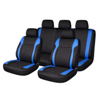 Set huse scaune auto Premium, model DIAMOND Drive, design Sportiv, universale, ergonomice, Piele Ecologica Matlasata, culoare Negru/Albastru Set huse scaune auto Premium, model DIAMOND Drive, design Sportiv, universale, ergonomice, Piele Ecologica Matlasata, culoare Negru/Albastru