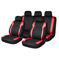 Set huse scaune auto Premium, model DIAMOND Racer, design Sportiv, universale, ergonomice, Piele Ecologica Matlasata, culoare Negru/Rosu Set huse scaune auto Premium, model DIAMOND Racer, design Sportiv, universale, ergonomice, Piele Ecologica Matlasata, culoare Negru/Rosu