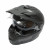 Casca motocross integrala, negru mat cu viziera transparenta si ochelari de soare marimea XL, model LION Casca motocross integrala, negru mat cu viziera transparenta si ochelari de soare marimea XL, model LION