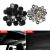 Set 12 clipsuri pentru reparatii tapiterie plafon auto, culoare Negru