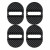 Set 4 buc. Ornamente Inchidere Usa, finisaj Carbon, culoare Neagra Set 4 buc. Ornamente Inchidere Usa, finisaj Carbon, culoare Neagra
