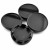 Set 4 capace centrale pentru jante aliaj, diametru 56 mm, culoare negru