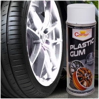 Spray Vopsea Cauciucata pentru Jante, culoare Alba, 400ml, Champion Color Spray Vopsea Cauciucata pentru Jante, culoare Alba, 400ml, Champion Color