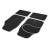 Set 4 Covorase auto din Mocheta, model Universal, culoare Negru cu margine Gri, dimensiuni fata 64 x 44cm | spate 44 x 29cm Set 4 Covorase auto din Mocheta, model Universal, culoare Negru cu margine Gri, dimensiuni fata 64 x 44cm | spate 44 x 29cm