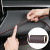 Banda decorativa pentru interiorul vehiculului, lungime 2m, din piele ecologica, culoare Neagra + cusatura Rosie