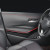 Banda decorativa pentru interiorul vehiculului, lungime 2m, din piele ecologica, culoare Neagra + cusatura Rosie