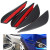 Set 4 buc. aripioare ornamentale bara tuning, culoare neagra